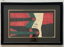 Willie White Signed Mid Century Original Marker On Paper Art picture
