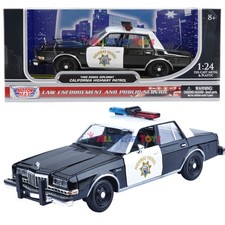 1986 DODGE DIPLOMAT POLICE CHP Cali Highway Patrol 1/24 DIECAST MOTORMAX 76466 picture