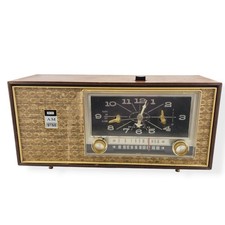 Vintage MCM Philco L799 Wood Clock Radio AM/FM 6-Tube Tested Working 1960s picture