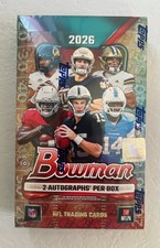 2026 BOWMAN FOOTBALL FACTORY SEALED HOBBY BOX, CASE FRESH, QTY. AVAILABLE picture
