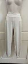 ATHLETA NEW Cream Bone Pull On SOFTLUXE JOGGER Cropped Activewear Sweatpants L picture
