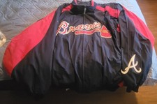 Vintage Atlanta Braves Majestic Authentic Full Zip Jacket XXL picture