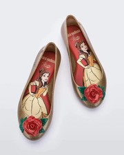 Mini Melissa Sweet Love Princess Ballet Flats Beauty & the Beast Belle girls picture