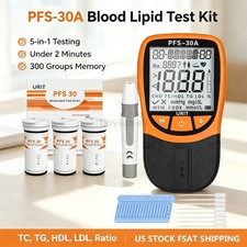 5 in 1 Blood Lipid Meter Test Total Cholesterol Triglyceride with 30 test strips picture