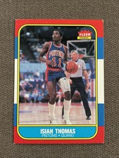 1986-87 Fleer - Isiah Thomas #109 (RC) Detroit Pistons HOF NM Sharp Clean Wow 😮 picture