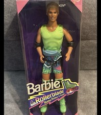 1991 Rollerblade Skates Flicker ‘n Flash KEN Mattel Barbie Doll 2215 (NEW) picture