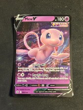 Mew V 060/159 Holo V Rare Crown Zenith Pokemon Near Mint picture