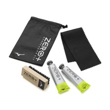 Mizuno ZERO+ Soccer Shoe Care Kit Leather Cleaner Conditioner Brush Lemongrass picture