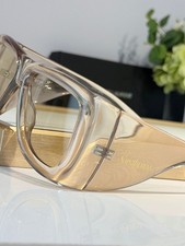Authentic Saint Laurent Oversized Eyeglasses Frame Clear Beige 63-20-130 New Uni picture