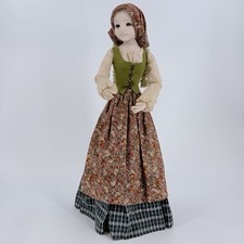 Vintage Handmade Cloth Felt Lady Doll picture
