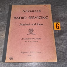 Vintage 1947 Advanced Tube Radio Servicing Methods and Ideas Beitman Supreme #G picture