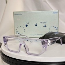 Off‑White OERI013F Unisex Sunglasses 53‑17‑145 Clear Purple Frame picture