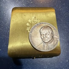 1978 Vatican OFFICIAL 986 silver MEDAL Pope Johannes Paulus II, Vistoli, 42g. picture