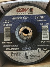 CGW Cut-Off Wheel 45008 - 7 in [T-27 ZA-60-S-BF] - 25pcs picture