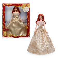 Barbie Signature 2025 Holiday Barbie Fashion Doll, Seasonal Collector, with Gown picture