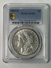 1895-O Morgan Silver Dollar PCGS AU-50 White picture