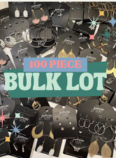 100pc Jewelry Lot Wholesale Earrings Boutique Reseller Bulk Assorted Styles  picture