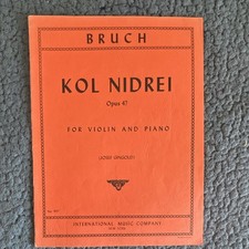 International Music Company Bruch Kol Nidrei Op.47 Violin/Piano Duet MPN 3157 picture