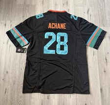 New Dolphins Men's Pitch Blue 2025 Rivalries De’Von #28 Achane Jersey S-2XL NWT picture