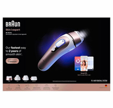 Braun Skin i-expert Smart IPL Hair Removal Device, White/Rose Gold, 4 Heads picture