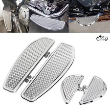 Driver Passenger Floorboards Foot Pegs For Harley Softail 86-17 Touring 86-23 picture