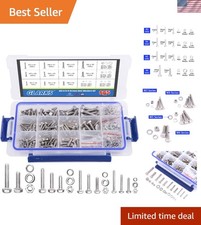 Versatile 665-Piece Stainless Steel Hex Head Screw Assortment for DIY Projects picture