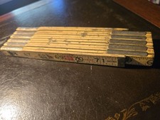 Vintage Lufkin Red End X46F 6 Ft Wood Folding Extension Rule Carpenter Tool picture