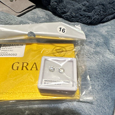 GRA Certified Moissanite Round White/Colorless VVS1 Pair 5.0mm 32005050 picture