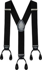 Moulen Men'S Y-Back 2 Inches Wide Heavy Duty Button End Adjustable Utility picture