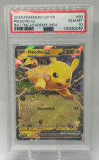 2024 Pokemon Battle Academy PSA 10 Pikachu EX #60 Holo  picture