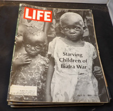 Life Magazine July 12, 1968 Starving Children of Biafra War picture