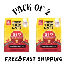 Purina Tidy Cats 24/7 Performance Non-Clumping Litter, Odor Control, 30 lb 2pack picture