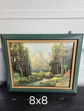 Vintage Robert Wood MAJESTIC PEAKS Framed Reproduction picture
