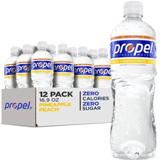 Propel Immune Support Electrolyte Drinking Water Pineapple Peach, 16.9 fl oz, 12 picture
