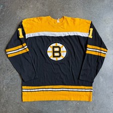 VTG RARE 1950s Boston Bruins Authentic Hockey Jersey NHL #1 Terry Sawchuk 24x28 picture