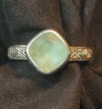 Retired Blue Lake Aqua Silpada Ring picture