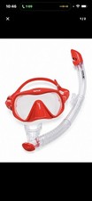 Phantom Aquatics Frameless Mask Snorkel Combo Red picture