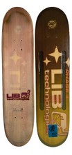 Vintage Lib Tech Skateboard Deck 7.5 x 31.5 Phase II Perma Pop 90s Y2K Thumbs Up picture