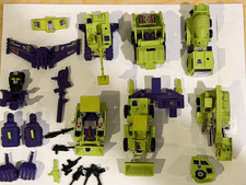 VTG 1985 G1 Transformers DEVASTATOR Constructicons Lot - 6 Figures + Parts picture