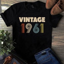 Vintage 1961 years old Unisex Men Women Tshirt picture