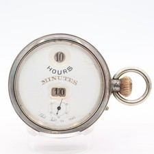 Antique 52mm IWC Josef Pallweber Jump Hour Mechanical Hunter Pocket Watch Swiss picture