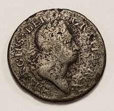 1722 USA Rosa Americana Penny - Utile Dulci -  Early American Colonial - F4566 picture