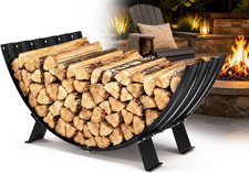Firewood Rack Indoor Outdoor, 30IN Heavy Duty Metal Firewood Holder picture