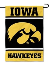 Iowa Hawkeyes Premium Garden Flag 12” X 18” Hawkeyes Double Sided Yard Flag picture