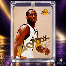 Kobe Bryant SkyBox Card Rare Gold Foil Insert Autographics Lakers Jersey #8 NBA picture