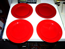 Set of 4, Pier 1,  Red Pattern 8.25