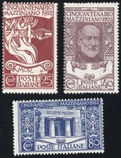 Italy Stamps # 140-2 MLH VF Scott Value $45.00 picture