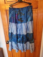 Uniti Casuals WOMAN Cotton Skirt Free Size  Light Lined Boho NWOT  picture