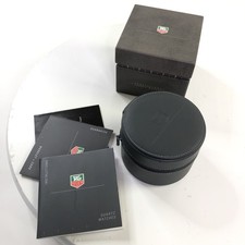 Genuine TAG Heuer Round Zippered Watch Travel Case / Service Pouch with Cushion picture