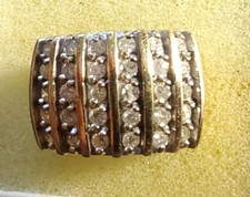 Beautiful 14K Yellow Gold 1.00CTW Diamond (I1; G)  Ring Band  7.85 grams ((C44)) picture